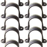 BENLIUDH PVC Conduit Clamps Durable Rustproof Pipe Straps-0