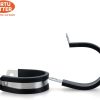 HirtuOtter Pipe Clamp 304 Stainless Steel Rubber Coated-3