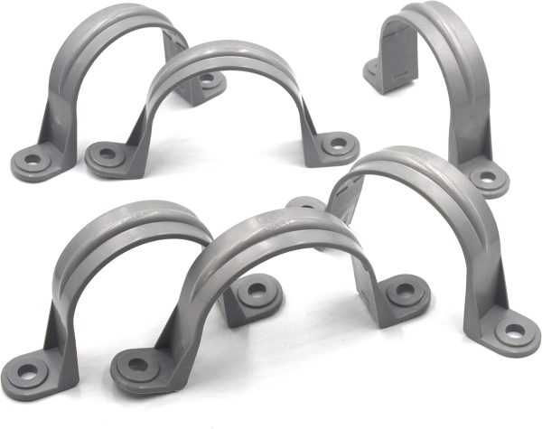ISPINNER PVC Pipe Straps Gray Strap Clamps Home Improvement-4