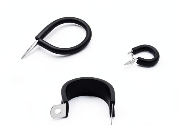 HirtuOtter Pipe Clamp 304 Stainless Steel Rubber Coated-4