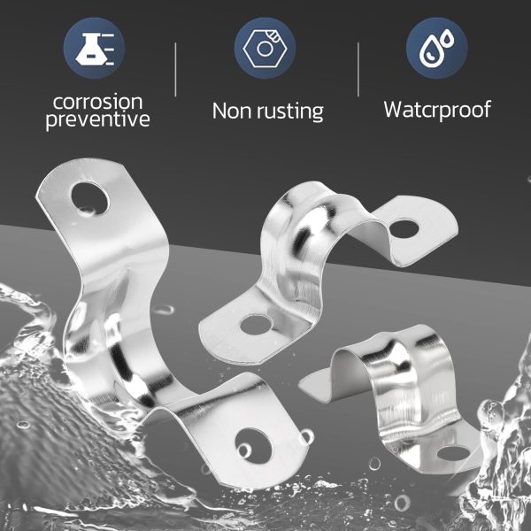 Nayciiy Stainless Steel U Shape Pipe Clamp 8 Sizes-3