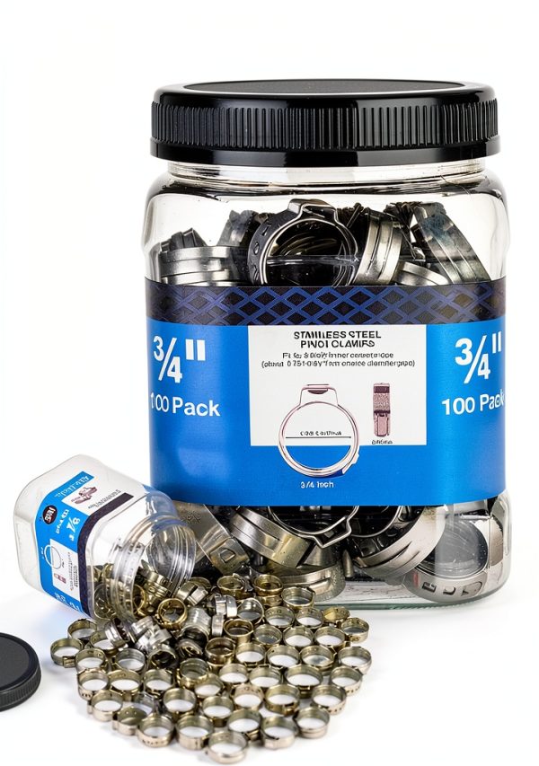 GUOFIS Stainless Steel PEX Cinch Clamp Rings Plumbing-0