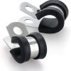 HirtuOtter Pipe Clamp 304 Stainless Steel Rubber Coated-0