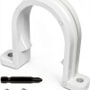 Oovivat PVC Pipe Clamps White PVC Material Easy Installation-0