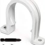 Oovivat PVC Pipe Clamps White PVC Material Easy Installation-0