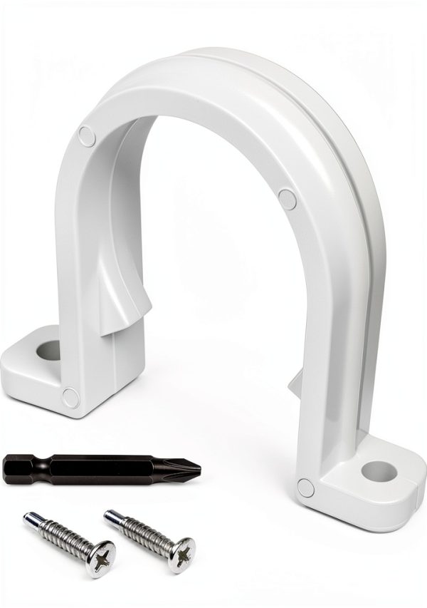 Oovivat PVC Pipe Clamps White PVC Material Easy Installation-0