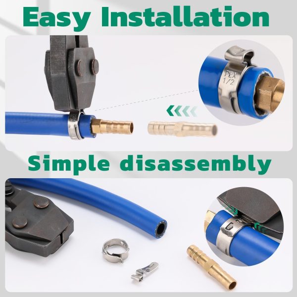 OURU Pex Clamps Stainless Steel Plumbing Tools Kit-3