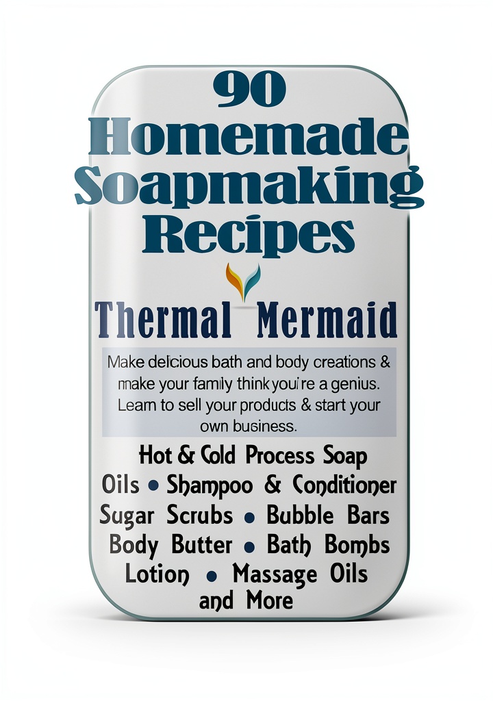 Thermal Mermaid Kindle book cover showcasing candle and soap making themes