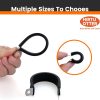 HirtuOtter Pipe Clamp 304 Stainless Steel Rubber Coated-4