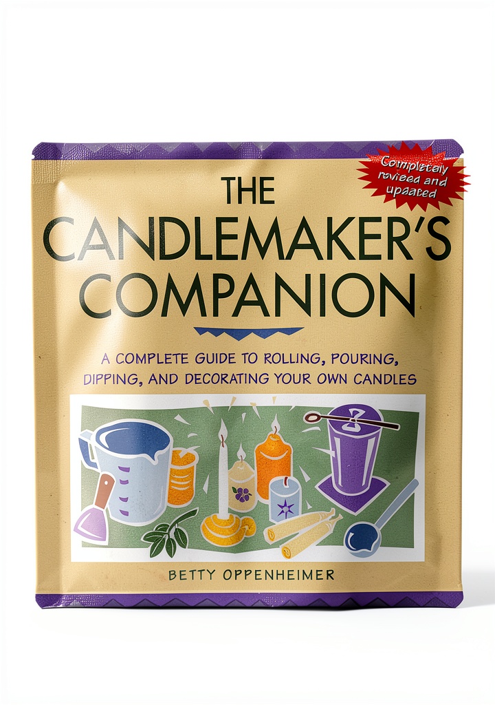 'Candle Making Book cover on a Kindle device'
