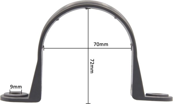 ISPINNER PVC Pipe Straps Gray Strap Clamps Home Improvement-1