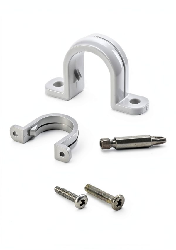 Oovivat PVC Pipe Clamps White PVC Material Easy Installation-6