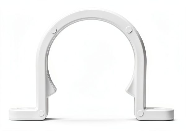 Oovivat PVC Pipe Clamps White PVC Material Easy Installation-3