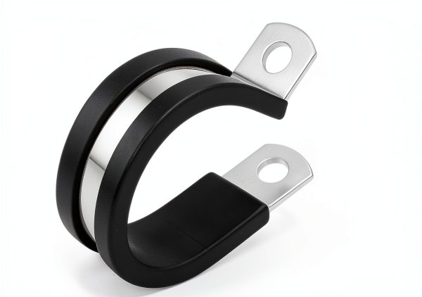 HirtuOtter Pipe Clamp 304 Stainless Steel Rubber Coated-1