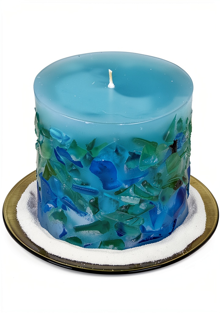 'Candle Making Book open on a tablet showing step-by-step instructions'