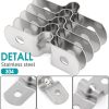 Nayciiy Stainless Steel U Shape Pipe Clamp 8 Sizes-5