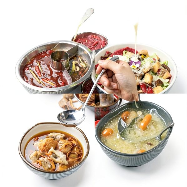 Soup Ladle ZDFQly Stainless Steel Dishwasher Safe Model ZDFQly0528-8