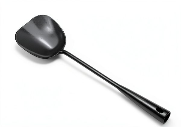 ZhenSanHuan Hand‑Hammered Iron Ladle & Spatula Set 40 cm Hollow Handle-3