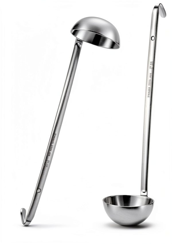 Stainless Steel Soup Ladle Meekoo 3 oz Set of 3 Durable Kitchen Ladles-5