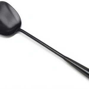 ZhenSanHuan Hand‑Hammered Iron Ladle & Spatula Set 40 cm Hollow Handle-0