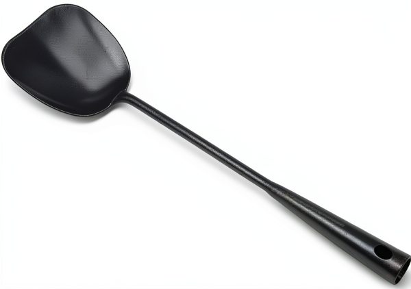 ZhenSanHuan Hand‑Hammered Iron Ladle & Spatula Set 40 cm Hollow Handle-0