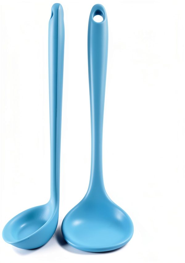 Silicone Kitchen Ladle YuLohass 5 Heat Resistant Dishwasher Safe-2