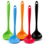 Silicone Kitchen Ladle YuLohass 5 Heat Resistant Dishwasher Safe-0