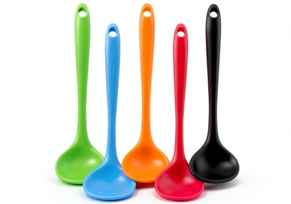 Silicone Kitchen Ladle YuLohass 5 Heat Resistant Dishwasher Safe-0