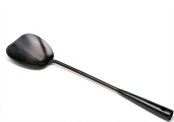 ZhenSanHuan Hand‑Hammered Iron Ladle & Spatula Set 40 cm Hollow Handle-1