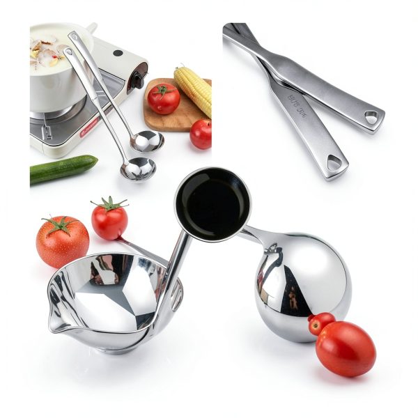 Kitchen Luminous Soup Ladle cittywan 12-Inch Stainless Steel-6
