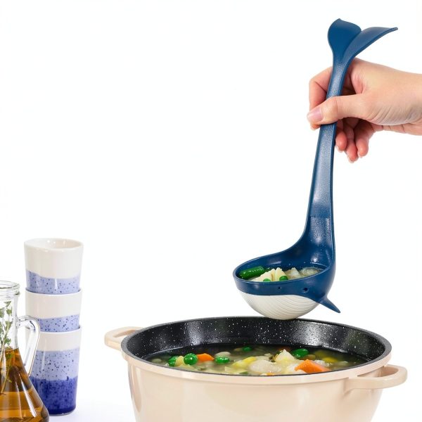 Soup Ladle Peleg Design Whale-Shaped Kitchen Ladle – Decorative Spoon-6