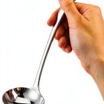 7.9 Inch Silver Small Gravy Soup Ladle Small Ladle Gravy Ladles 18/10 Stainless Steel Sauce Ladles for Spooning Sauces or Gravies-0