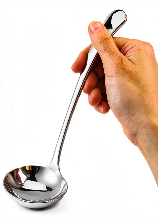 7.9 Inch Silver Small Gravy Soup Ladle Small Ladle Gravy Ladles 18/10 Stainless Steel Sauce Ladles for Spooning Sauces or Gravies-0