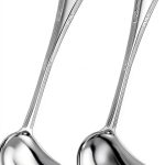 Patelai 2-Piece Small Ladle Set 1oz Stainless Steel Gravy Spoon-0